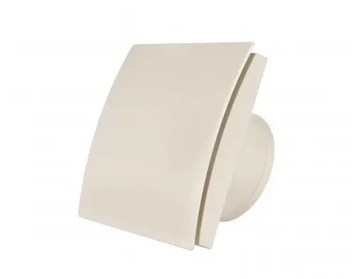 Декоративный малошумный вентилятор MMotors MMP 100, 169 м³/ч, с обратным клапаном, пластик, бежевый - фото 1