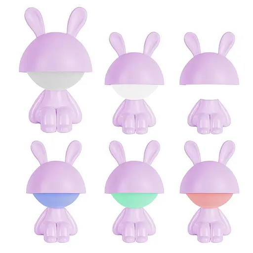 Світильник-нічник Kite LED з акумулятором Cute Bunny фіолетовий (K25-316-1-5) - фото 3