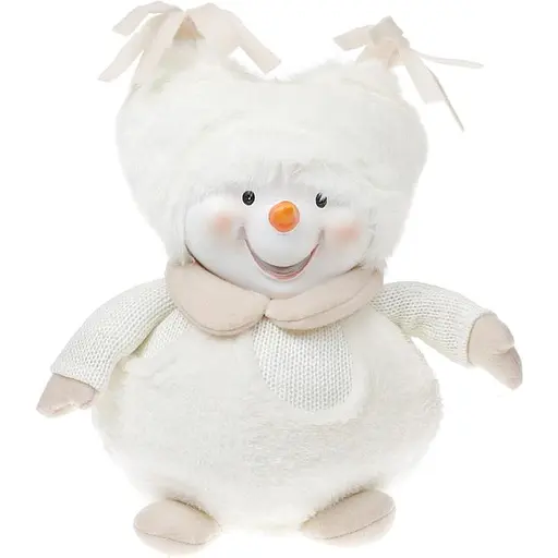 Мягкая игрушка Bona Снеговик в пушистой шапке 22х18х28 см (000265253)