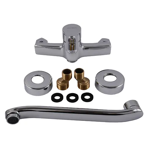 Змішувач для кухні Globus Lux Dolly GLD-0104 хромований з високим ізливом для миття та раковини - фото 4