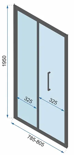 Душова кабіна Rea Rapid Fold 80x80 black REA-K6421 + REA-K6418, Чорний матовий, Універсальна, прозорий - фото 6