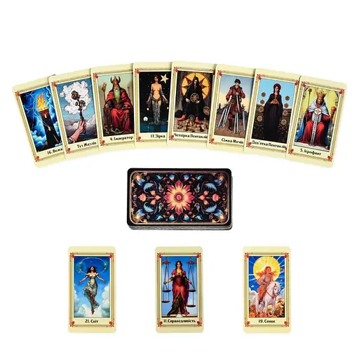 Гадальні карти Таро Strateg 30421 картка з посиланням на інструкцію 78 штук - фото 3