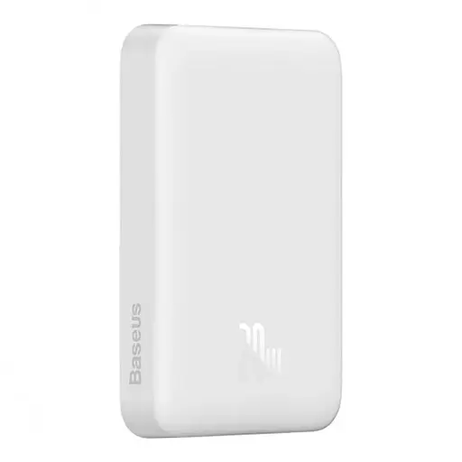 Портативний ЗП Power Bank Baseus Magnetic Mini 20W c БЗП 10000 mAh (PPCX070001) White - фото 3