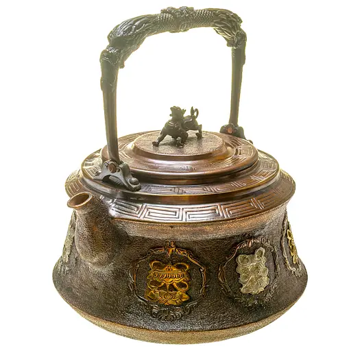 Чайник Newtea Восемь сокровищ медный 1.25 л - фото 8