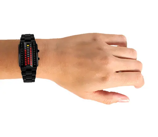 Унікальний бінарний чоловічий годинник Skmei 1035 (Чорний) - фото 6