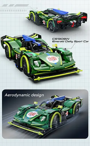 Конструктор машина на радіокеруванні CADA Emerald Deity  гонка 388 деталей  - фото 4