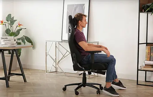 Геймерское кресло GT Racer черное (X-5108 Black) - фото 16