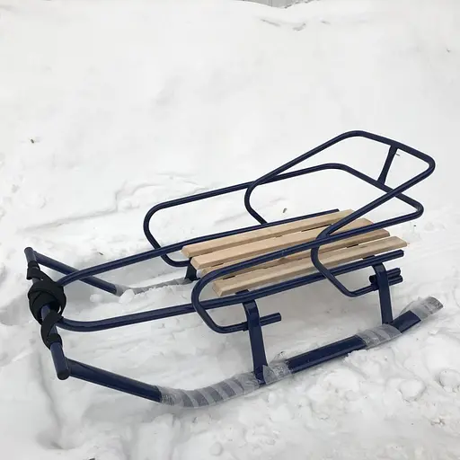 Санки зимние "Буран" Snower 4820211100452BLUE, синие - фото 4