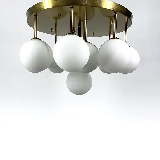 Стельова золота люстра на 11 матових плафонів | Арт. AS 122 GD | Line F - фото 2