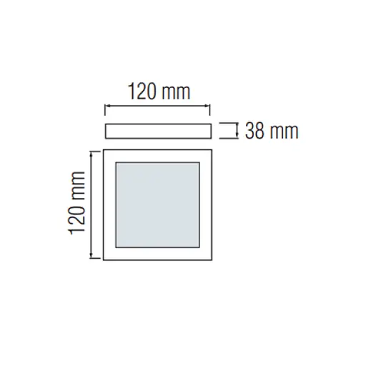 Светодиодный светильник Horoz Electric Catalina/S-12 12W 3CCT 3000K-4000K-6400K белый - фото 2