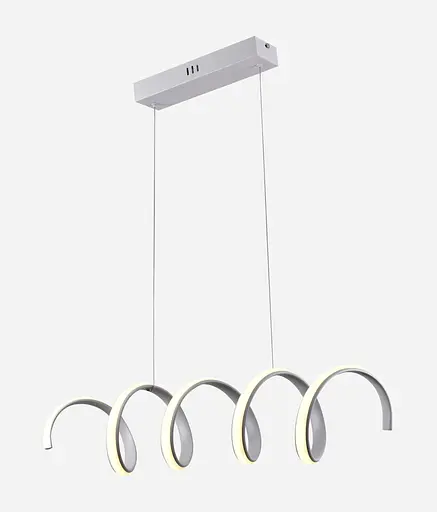 Люстра подвесная светодиодная Sirius LCD3055 WT белая - фото 2