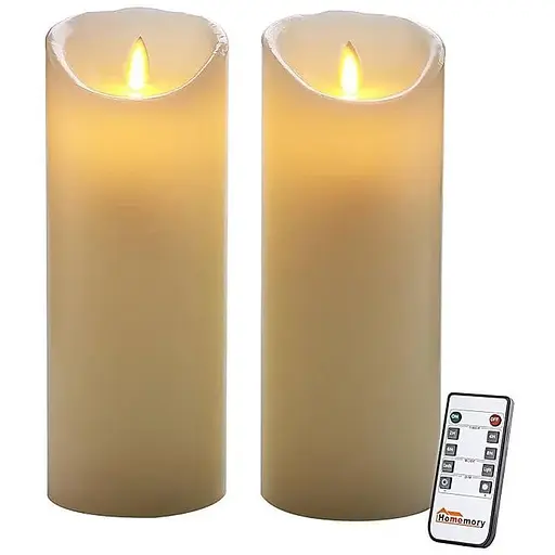 Безполум'яні мерехтливі свічки 2 шт. світлодіодні