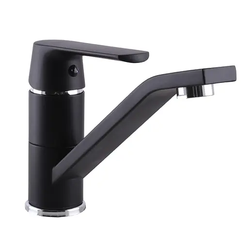 Смеситель для умывальника Globus Lux Laguna GLA-0203MQ-10-BB Черный матовый - фото 1