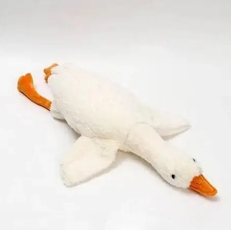 Іграшка - подушка Гусь обіймусь антистрес м'який великий 130 см білий - фото 1