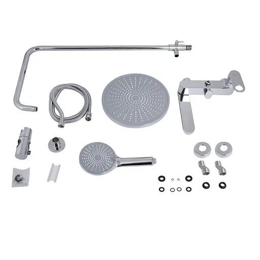 Душова система універсальна Qtap Jay на три споживача (з виливом) QTJAY111CRM45543 Chrome, Хром - фото 11