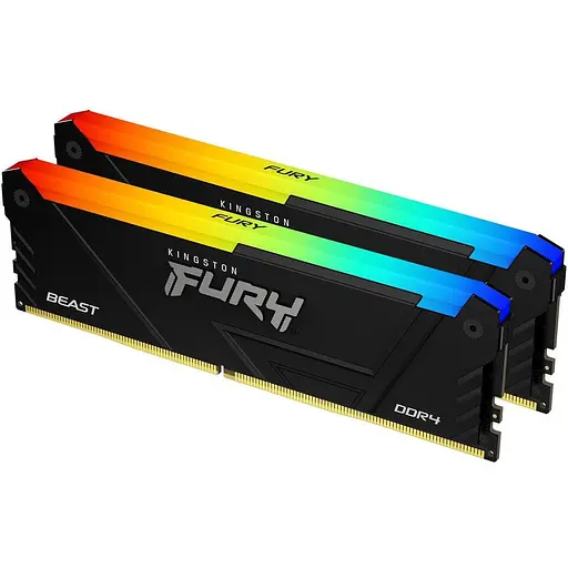 Модуль памяти DDR4 Kingston Fury Beast RGB 2x8GB 3200 MHz (KF432C16BB2AK2/16WP) [148740]