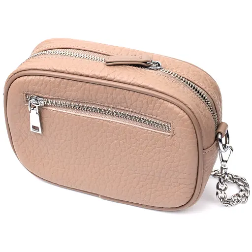 Женская кожаная сумка Vintage декорированная металлическими кнопками 20х14х6.5 см sum0029065 - фото 2