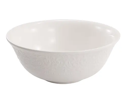 Салатник фарфоровый Tudor Корона 18 см белый (TU3612-1) - фото 1