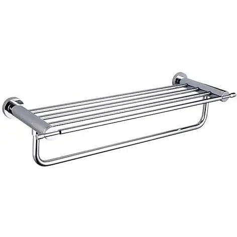 Полка с держателем для полотенец Gappo G1824, 580 мм, Хром - фото 1