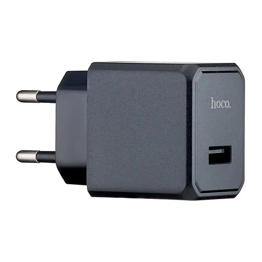 Сетевые зарядные устройства Hoco CS11A Ocean single port charger (EU) Черный - фото 1