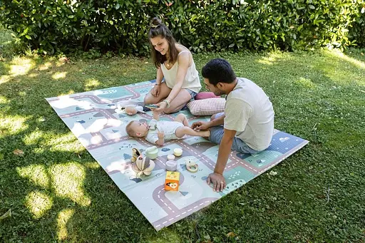 Килимок для розвитку моторики Beaba Arch 200 x 150 см бежевий зелений (915074) - фото 2