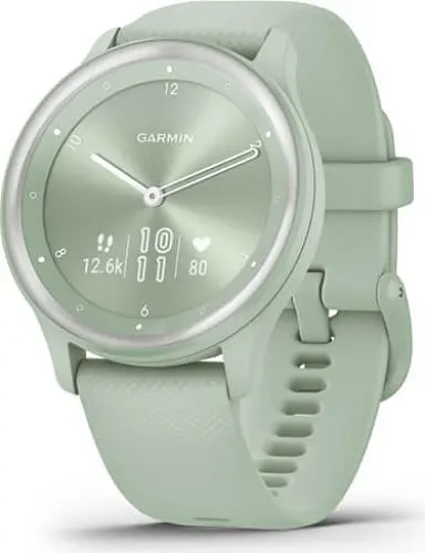 Смарт-часы Garmin Vivomove Sport Cool Mint Case and S. Band w. Silver Accents (010-02566-03) - фото 6