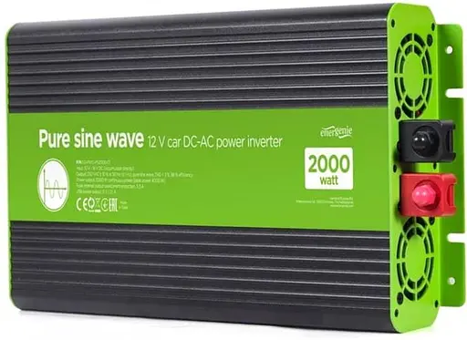 Інвертор EnerGenie 12V/230V 1000W (2000W peak power) чиста синусоїда (EG-PWC-PS2000-01 1000 Вт (EG-PWC-PS2000-01) - фото 1