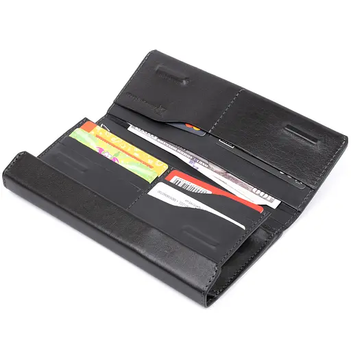 Чоловіча шкіряна барсетка GRANDE PELLE 10х20,3х3 см acs0016100 - фото 3