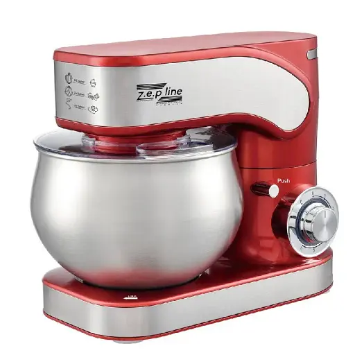 Кухонний тістоміс міксер 4в1 3500 Вт на 6 літрів Zepline з нержавіючої сталі ZP-136 - фото 3