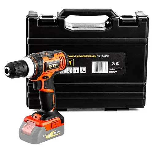 Дриль-шуруповерт акумуляторний GTM DS18/40P без АКБ та ЗП - фото 2
