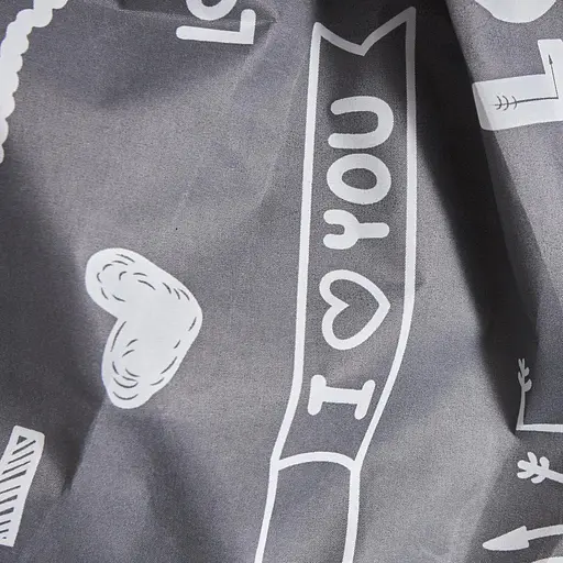 Набор наволочек Moon&Star Мікросатин Premium Love Script 70х70 см 2 шт - фото 4