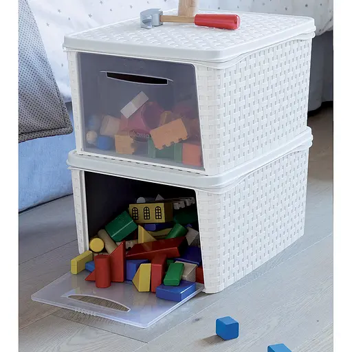 Контейнер для хранения INFINITY 31x40,5x21,2h 20л кремовый - фото 3