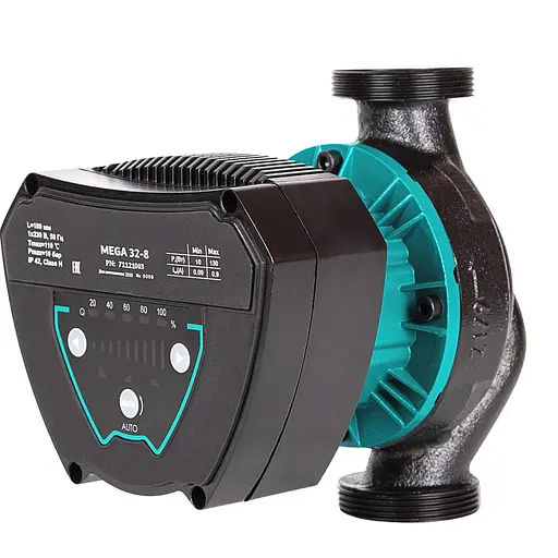 Циркуляционный насос Aquatica GPA25-6/180 IV энергосберегающий, 6-90Вт Hmax 6м Qmax 92л/мин Ø1½" 180мм + гайки (774071) - фото 3