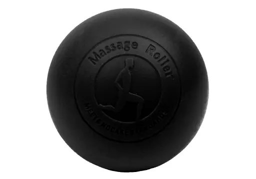 Массажный мячик EasyFit каучук 6.5 см черный (EF-2076-B) - фото 2