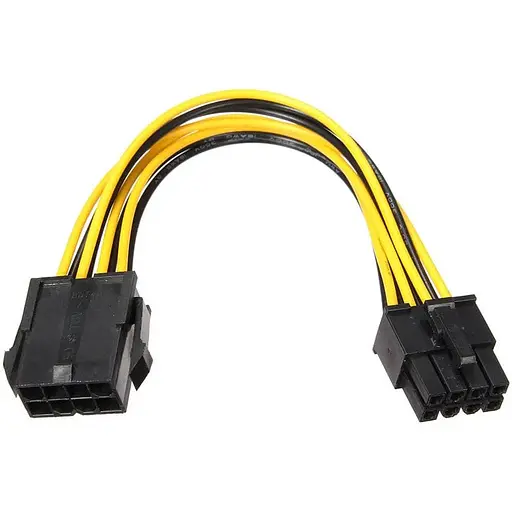 Кабель питания Cablexpert 6+2 pin 8 pin папа-адаптер для видеокарт