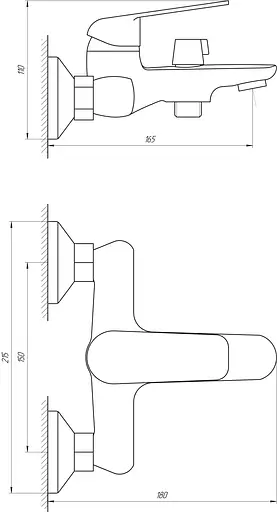 Смеситель для ванны Globus Lux Koln GLK-102N Хром - фото 2