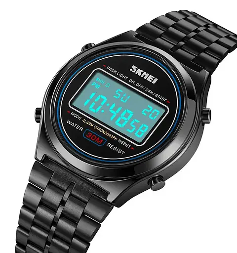 Чоловічий наручний годинник Skmei 2146 вінтаж Чорний - фото 3