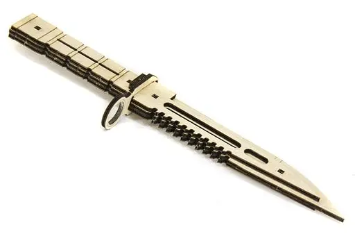 Дерев'яний конструктор Ніж Багнет 16 деталей - фото 5