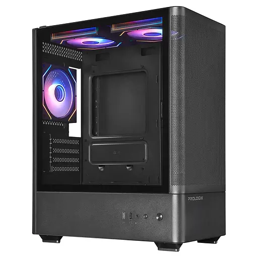 Корпус Prologix Lumi GM-01MAB Mesh Black - фото 2