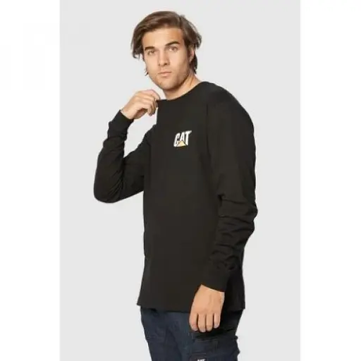 Кофта Caterpillar Trademark Banner Longsleeve Black M (1103-1510034-016-M) - фото 2