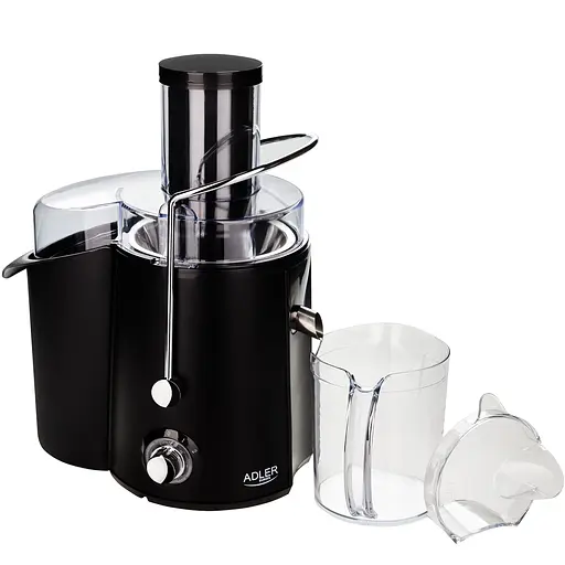 Соковижималка Adler AD 4127 black 1000Вт/ контейнер для соку-1л/ контейнер для м'якоті-2л чорний - фото 2
