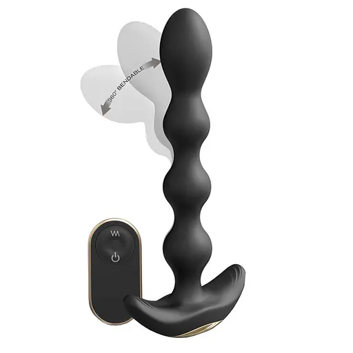 Анальная пробка Dorcel Flexi Balls 18.2 см (чёрный) - фото 5