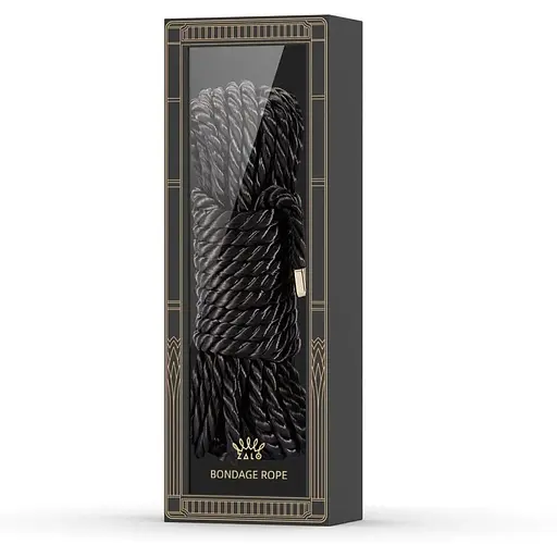 Роскошная веревка для Шибари Zalo Bondage Rope Black - фото 2