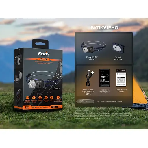 Фонарь налобный Fenix ​​HL17R, черный - фото 20