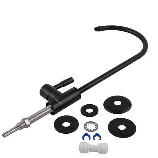 Кран для обратного осмоса Globus Lux Lazer GLLR-55M-BB черный матовый смеситель с поворотным изливом для кухни - фото 5