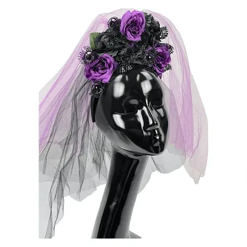 Обруч Black eyes з фатою - фото 1