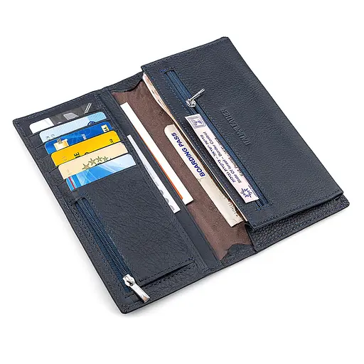 Мужской кожаный кошелек (ST148) ST Leather 9.5х18.5х2.5 см acs0015153 - фото 3