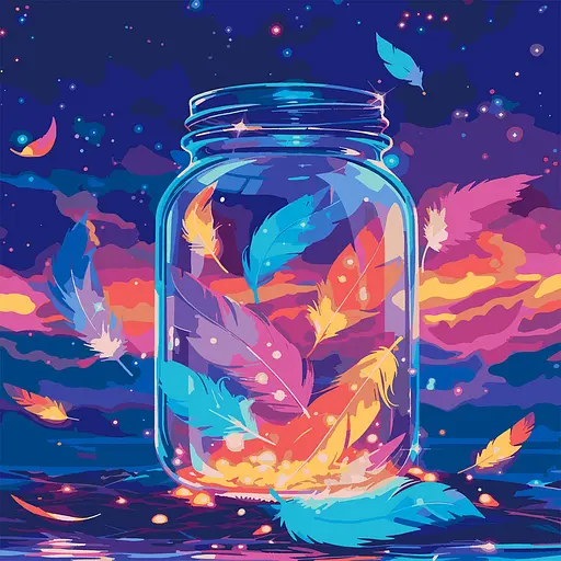 Картина за номерами Santi Магічне пір'я 40х40 см LED підсвітка (956543)