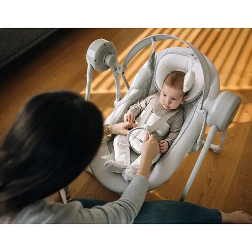 Гойдалка дитяча FreeON Snuggy stars light grey (84928) - фото 4