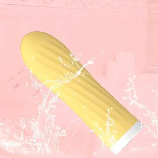 Міні-вібратор «Rechargeable Silicone Touch» 10 режимів вібрації жовтий K0984-2 - фото 2